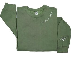 Olive Green 'Mama' Sweatshirt